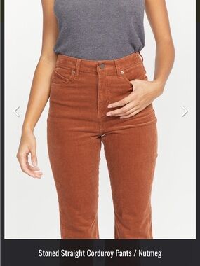 Volcom Stoned Straight Corduroy Pants in Nutmeg - Women Jeans